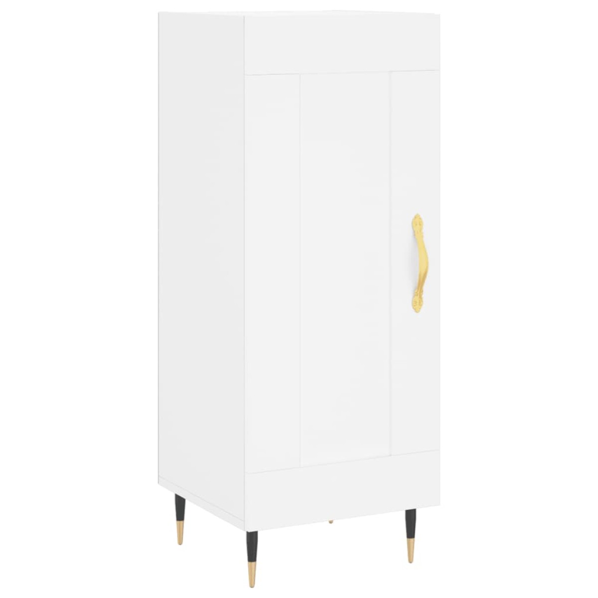 vidaXL Ντουλάπι Λευκός 34,5 x 34 x 180 εκ. από Επεξεργασμένο Ξύλο