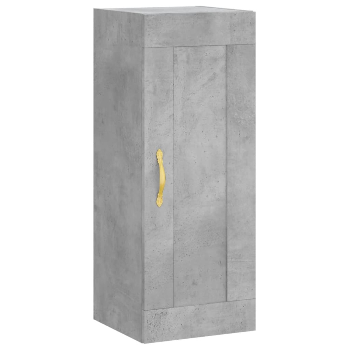 vidaXL Ντουλάπι Γκρι Σκυροδέματος 34,5x34x180 εκ. Επεξεργασμένο Ξύλο