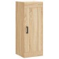 vidaXL Μπουφές Sonoma δρυς 34,5 x 34 x 180 εκ. από Επεξεργασμένο Ξύλο