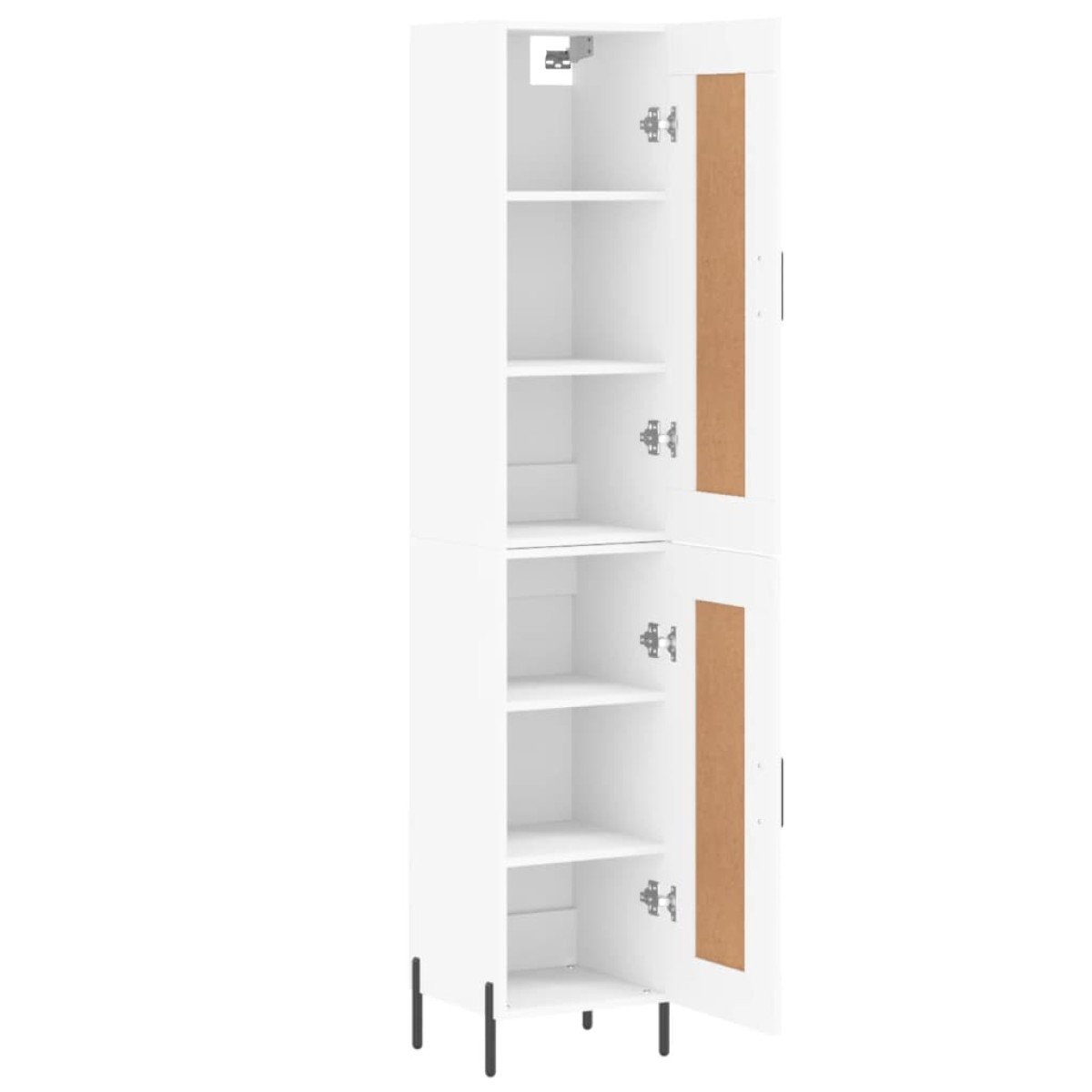 vidaXL Ντουλάπι Λευκός 34,5 x 34 x 180 εκ. από Επεξεργασμένο Ξύλο