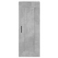 vidaXL Ντουλάπι Γκρι Σκυροδέματος 34,5x34x180 εκ. Επεξεργασμένο Ξύλο