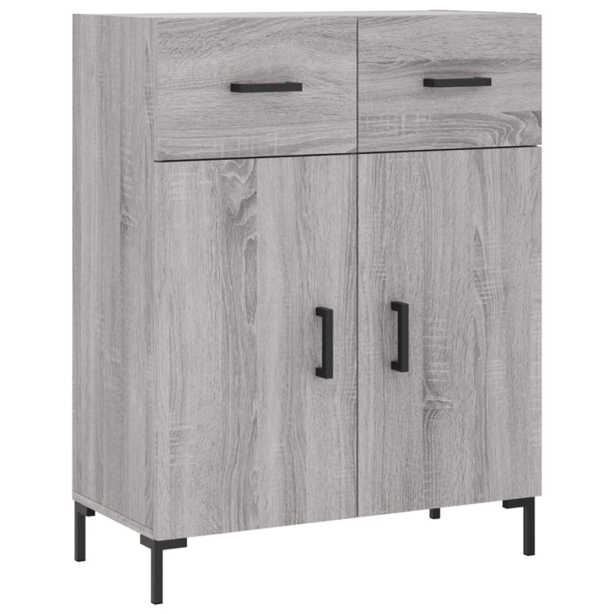 vidaXL Ντουλάπι Γκρι Sonoma 69,5 x 34 x 180 εκ. Επεξεργασμένο Ξύλο