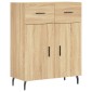 vidaXL Ντουλάπι Sonoma δρυς 69,5 x 34 x 180 εκ. από Επεξεργασμένο Ξύλο