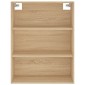 vidaXL Ντουλάπι Sonoma δρυς 69,5 x 34 x 180 εκ. από Επεξεργασμένο Ξύλο