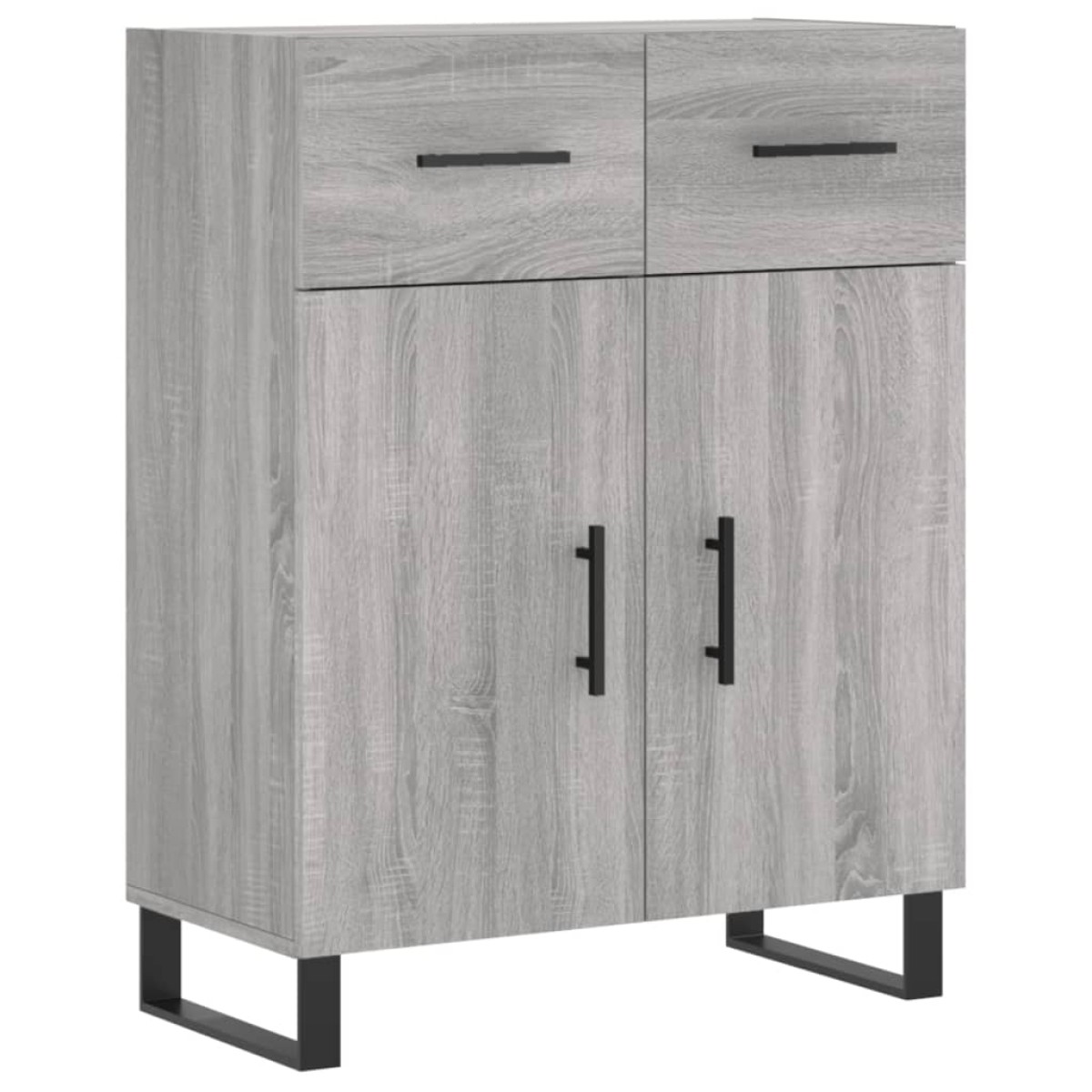 vidaXL Ντουλάπι Γκρι Sonoma 69,5 x 34 x 180 εκ. Επεξεργασμένο Ξύλο