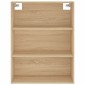 vidaXL Ντουλάπι Sonoma δρυς 69,5 x 34 x 180 εκ. από Επεξεργασμένο Ξύλο