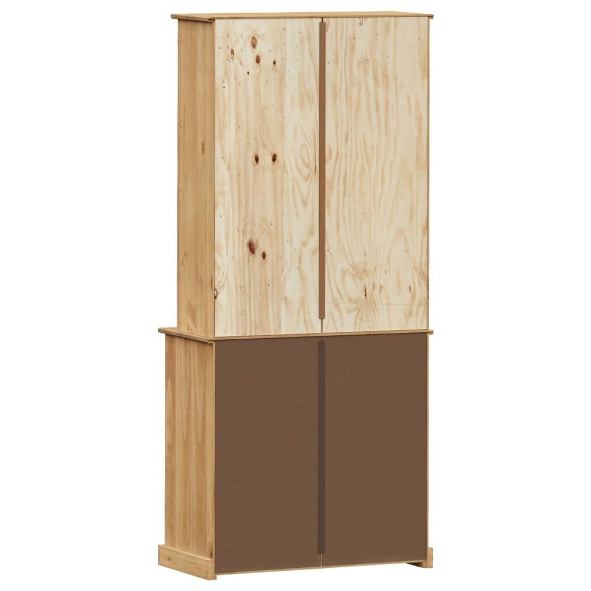 vidaXL Βιτρίνα VIGO 80 x 40 x 176 εκ. από Μασίφ Ξύλο Πεύκου