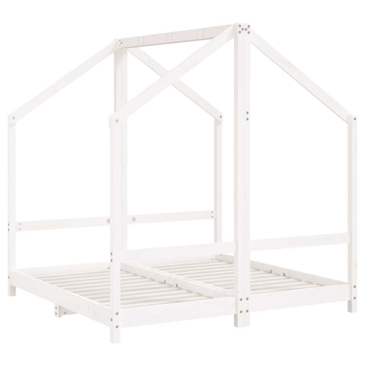 vidaXL Πλαίσιο Παιδικού Κρεβατιού 2x(70x140)εκ. Μασίφ Ξύλο Πεύκου