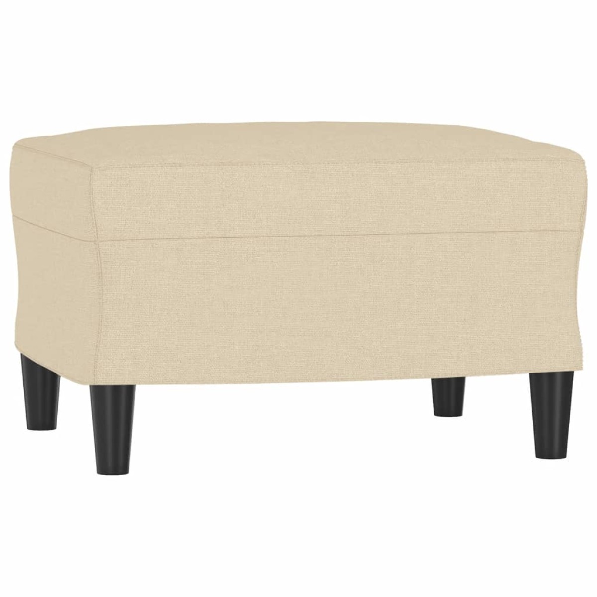 vidaXL Καναπές Τριθέσιος Κρεμ 180 εκ. από Υφασμάτινος με Υποπόδιο