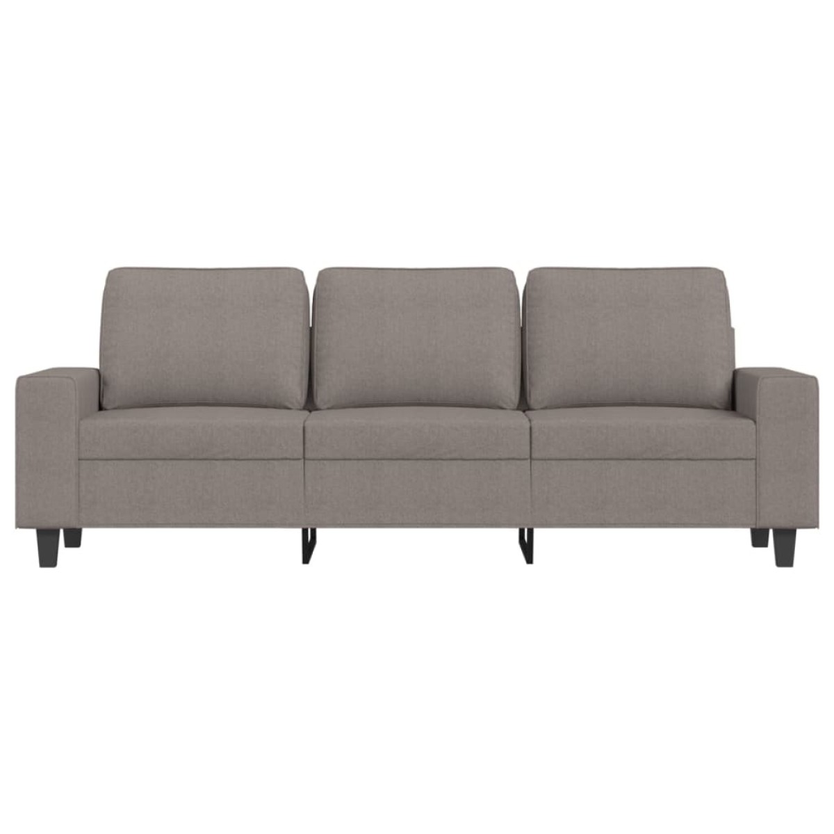 vidaXL Καναπές Τριθέσιος Taupe 180 εκ. Υφασμάτινος με Υποπόδιο