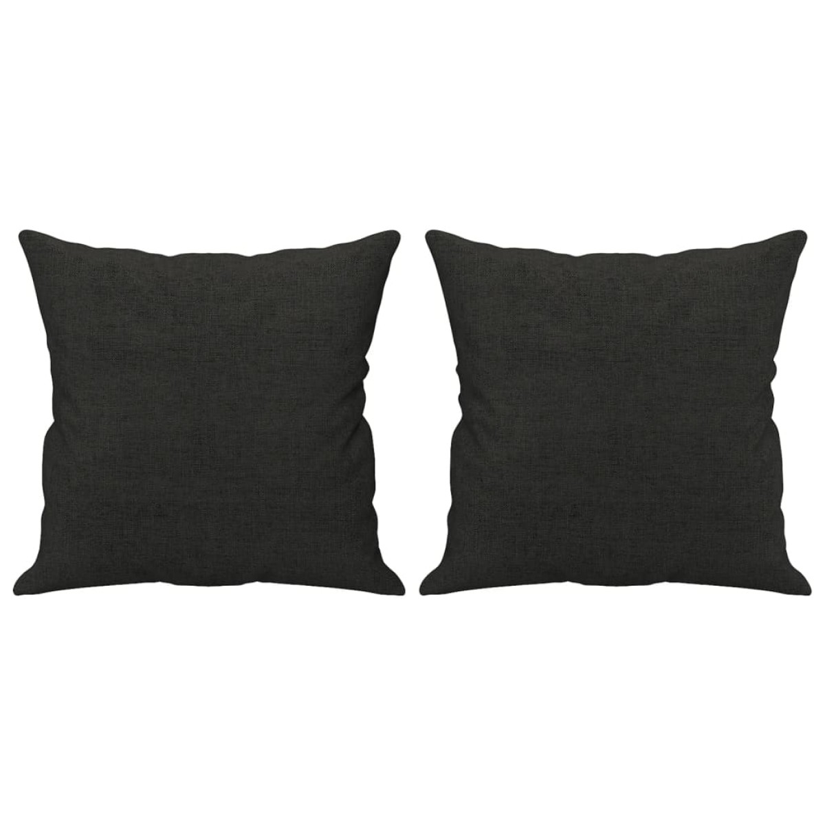 vidaXL Πολυθρόνες Σετ 3 Τεμ. Μαύρες από Ύφασμα Μικροϊνών με Μαξιλάρια