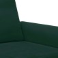 vidaXL Σετ Σαλονιού 3 Τεμαχίων Σκούρο πράσινο Βελούδινο με Μαξιλάρια