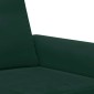 vidaXL Σετ Σαλονιού 3 Τεμαχίων Σκούρο Πράσινο Βελούδινο με Μαξιλάρια