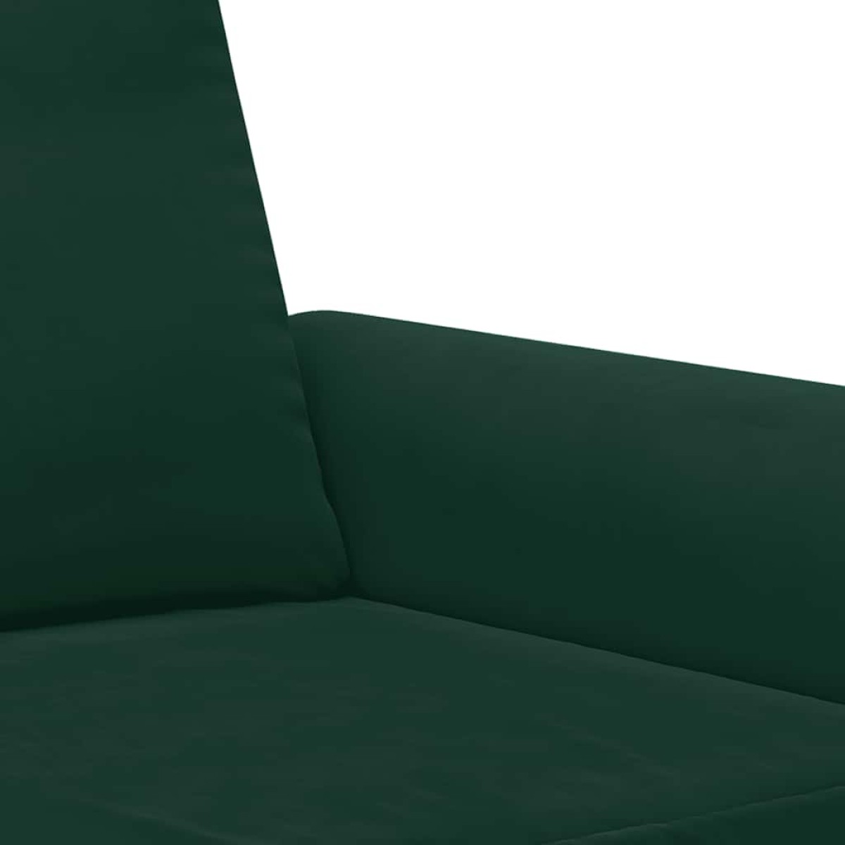 vidaXL Σετ Σαλονιού 2 Τεμαχίων Σκούρο Πράσινο Βελούδινο με Μαξιλάρια