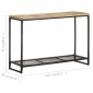 vidaXL Τραπέζι Κονσόλα 110 x 35 x 75 εκ. από Μασίφ Ξύλο Μάνγκο