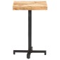 vidaXL Τραπέζι Bistro Τετράγωνο 50x50x75 εκ. Ακατέργαστο Ξύλο Μάνγκο