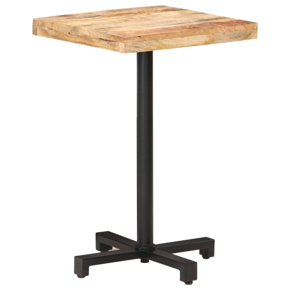 vidaXL Τραπέζι Bistro Τετράγωνο 50x50x75 εκ. Ακατέργαστο Ξύλο Μάνγκο