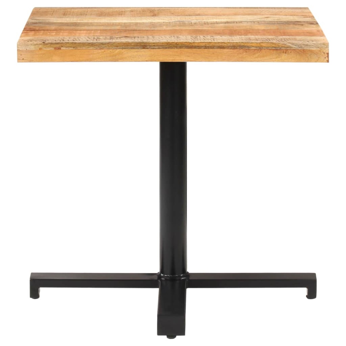 vidaXL Τραπέζι Bistro Τετράγωνο 80x80x75 εκ. Ακατέργαστο Ξύλο Μάνγκο