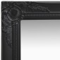 vidaXL Καθρέφτης Τοίχου με Μπαρόκ Στιλ Μαύρος 40 x 40 εκ.