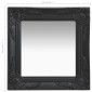 vidaXL Καθρέφτης Τοίχου με Μπαρόκ Στιλ Μαύρος 40 x 40 εκ.