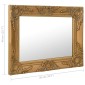 vidaXL Καθρέφτης Τοίχου με Μπαρόκ Στιλ Χρυσός 50 x 40 εκ.