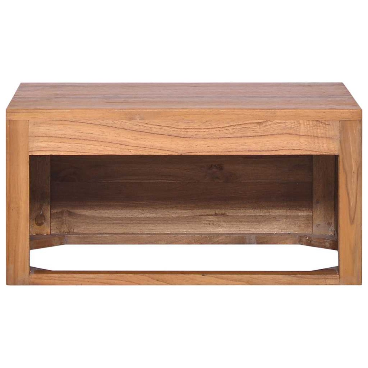 vidaXL Έπιπλο Μπάνιου/Νιπτήρα Επιτοίχιο 60x45x30 εκ. Μασίφ Ξύλο Teak
