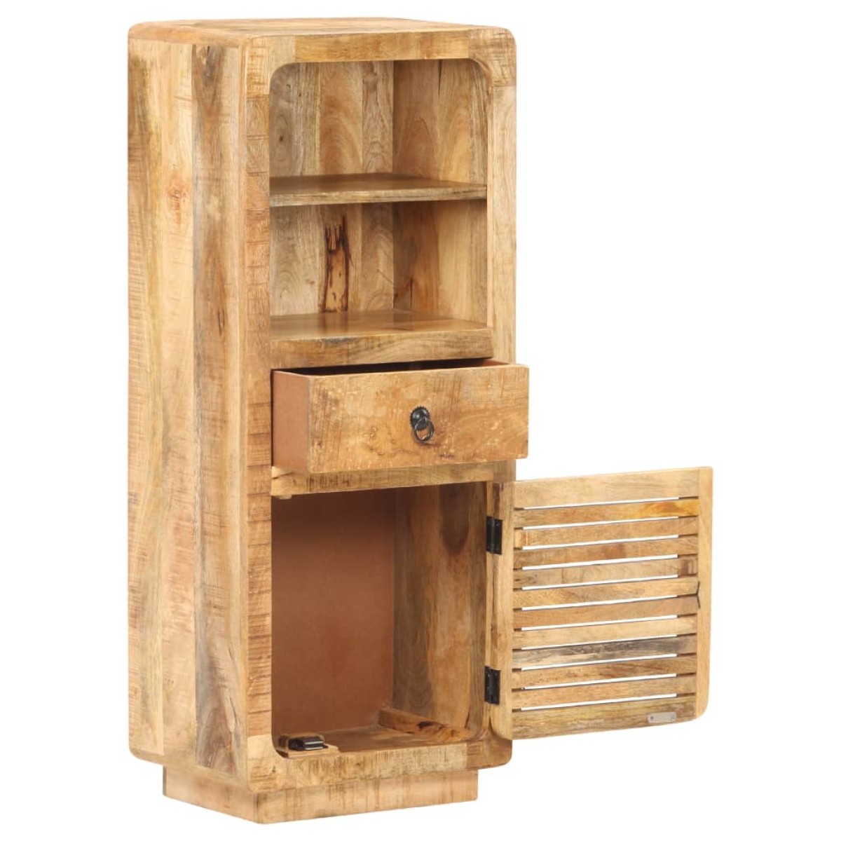 vidaXL Ντουλάπι με Συρτάρι/Ράφια 45x32x110 εκ. Ακατέργαστο Ξύλο Μάνγκο