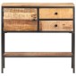 vidaXL Κονσόλα 85 x 30 x 80 εκ. από Ακατέργαστο Ξύλο Μάνγκο