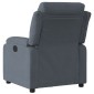 vidaXL Πολυθρόνα Ανακλινόμενη Ηλεκτρική Σκούρο Γκρι Βελούδινη