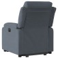 vidaXL Πολυθρόνα Ηλεκ. Ανακλινόμενη Ανύψωση Σκ. Γκρι Βελούδινη