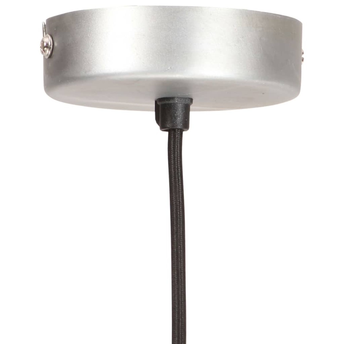 vidaXL Φωτιστικό Κρεμαστό Industrial Στρογγυλό 25 W Ασημί 19 εκ. Ε27