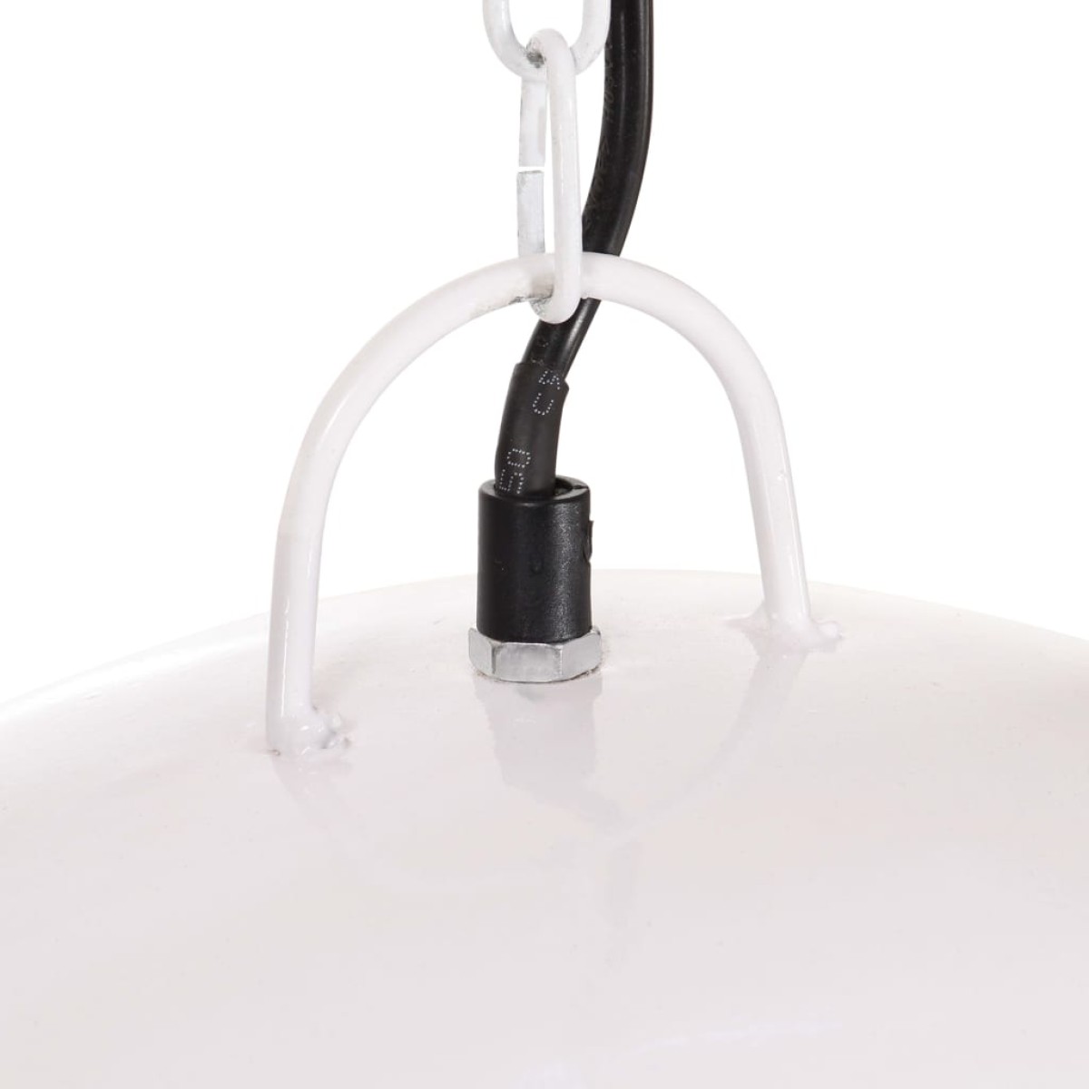 vidaXL Φωτιστικό Κρεμαστό Vintage Στρογγυλό 25 W Λευκό 41 εκ. Ε27