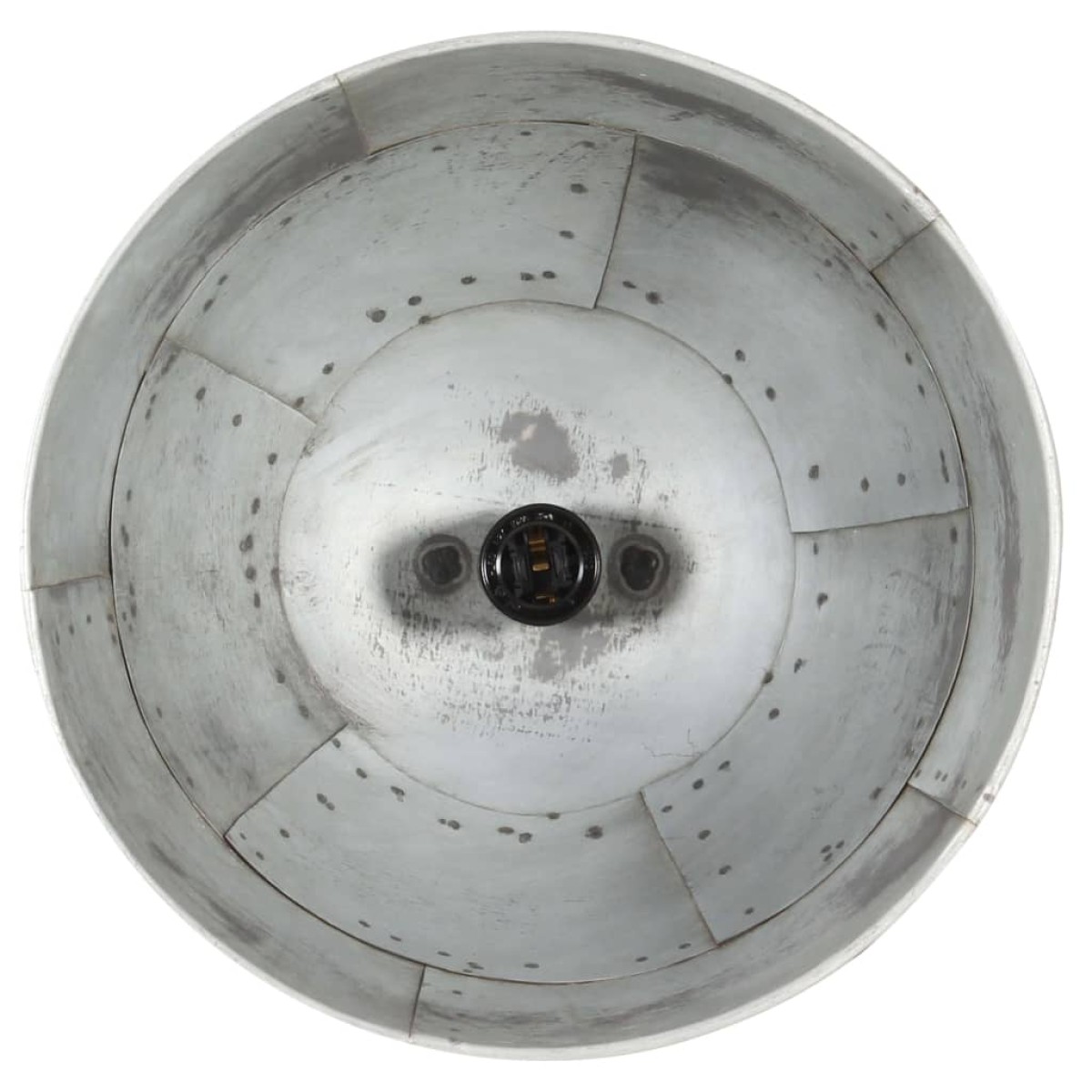 vidaXL Φωτιστικό Κρεμαστό Vintage Στρογγυλό 25 W Ασημί 31 εκ. Ε27
