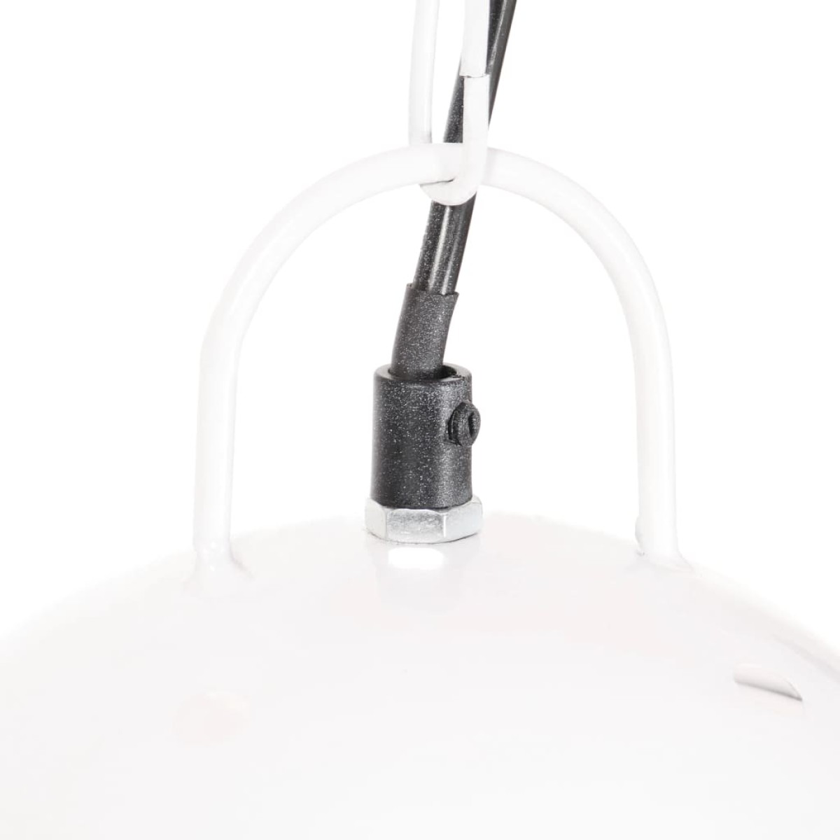 vidaXL Φωτιστικό Industrial Στρογγυλό 25 W Λευκό 42 εκ. Ε27
