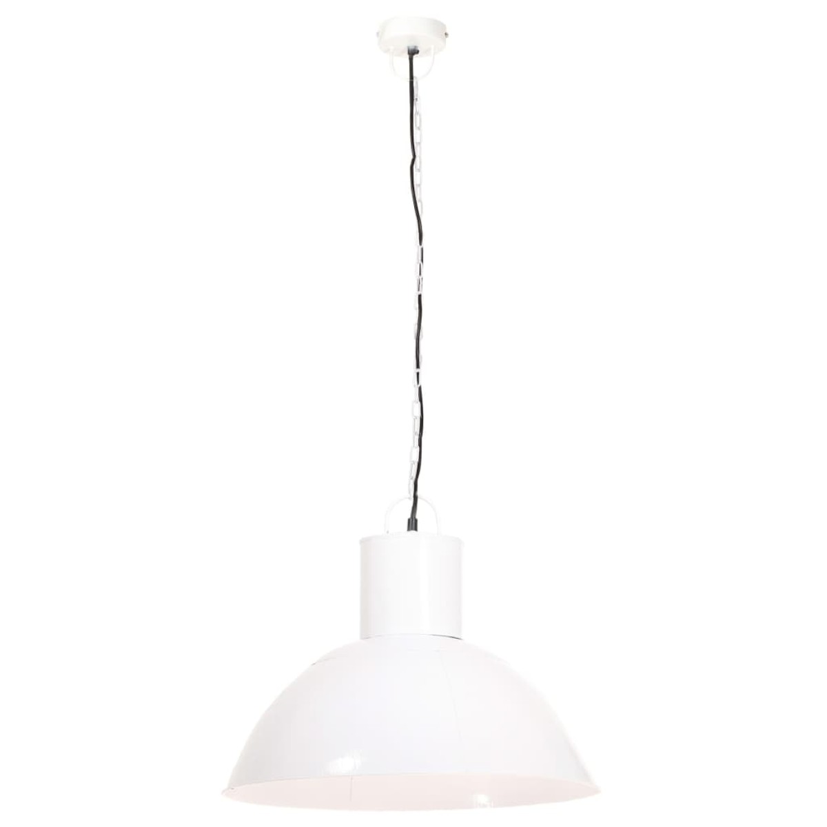 vidaXL Φωτιστικό Κρεμαστό Στρογγυλό 25 W Λευκό 48 εκ. Ε27