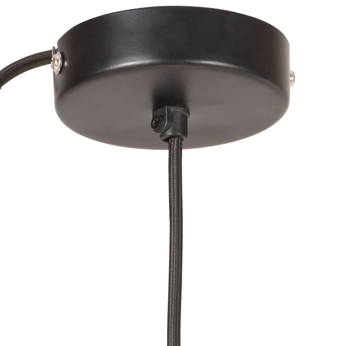 vidaXL Φωτιστικό Κρεμαστό Στρογγυλό 25 W Μαύρο 17 εκ. Ε27