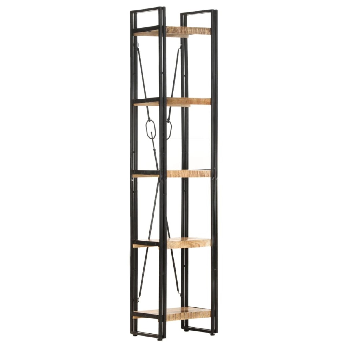 vidaXL Βιβλιοθήκη με 5 Επίπεδα 40 x 30 x 180 εκ. από Μασίφ Ξύλο Μάνγκο