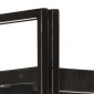 vidaXL Βιβλιοθήκη με 3 Επίπεδα Μαύρη 40x30x80 εκ. Μασίφ Ξύλο Μάνγκο