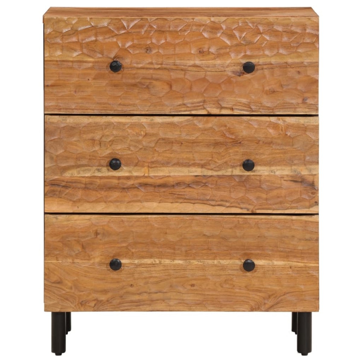 vidaXL Βοηθητικά Ντουλάπια 2 τεμ. 60x33x75 εκ. από Μασίφ Ξύλο Ακακίας