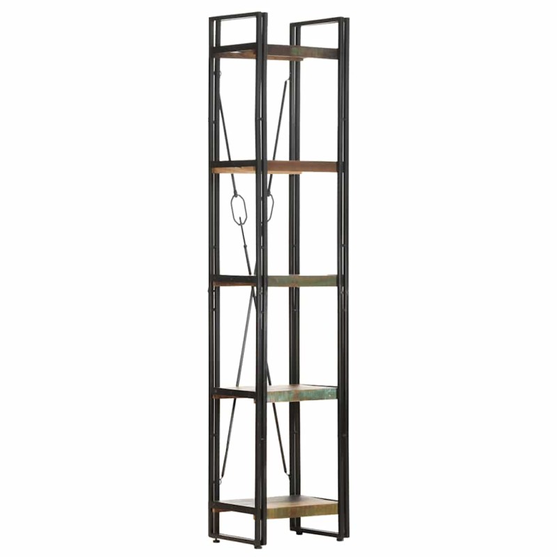 vidaXL Βιβλιοθήκη με 5 Επίπεδα 40x30x180 εκ. Μασίφ Ανακυκλωμένο Ξύλο