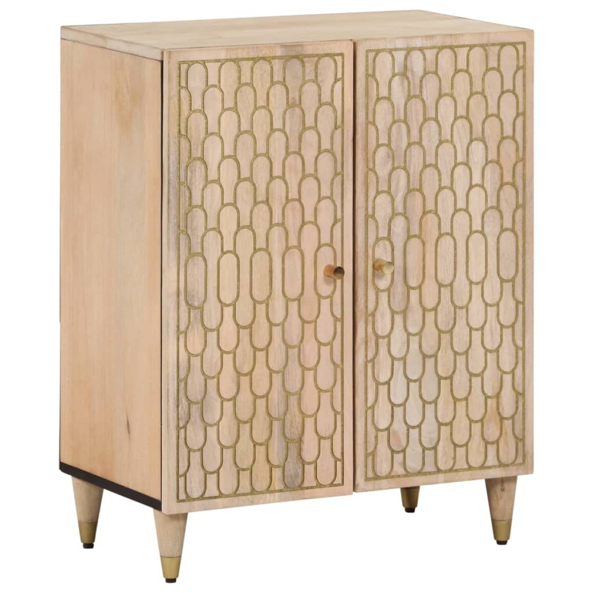 vidaXL Βοηθητικά Ντουλάπια 3 Τεμ. 60x33x75 εκ. από Μασίφ Ξύλο Μάνγκο