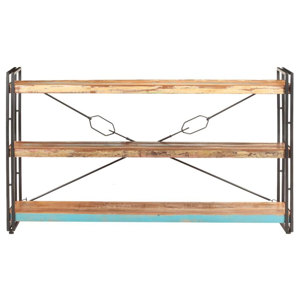 vidaXL Βιβλιοθήκη με 3 Επίπεδα 140x30x80 εκ. Μασίφ Ανακυκλωμένο Ξύλο