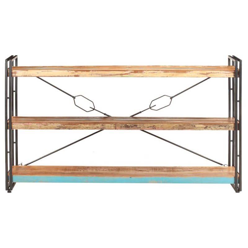 vidaXL Βιβλιοθήκη με 3 Επίπεδα 140x30x80 εκ. Μασίφ Ανακυκλωμένο Ξύλο