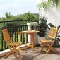vidaXL Σετ Τραπεζαρίας Κήπου Πτυσσόμενο 3 Τεμ. από Μασίφ Ξύλο Ακακίας
