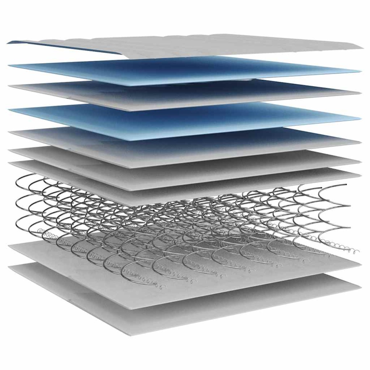 vidaXL Στρώμα με Bonnell Springs Μεσαία Σκληρότητα 140 x 200 εκ.