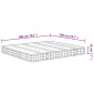 vidaXL Στρώμα με Bonnell Springs Μεσαία Σκληρότητα 200 x 200 εκ.