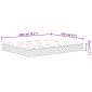 vidaXL Στρώμα με Bonnell Springs Μεσαία Σκληρότητα 160 x 200 εκ.