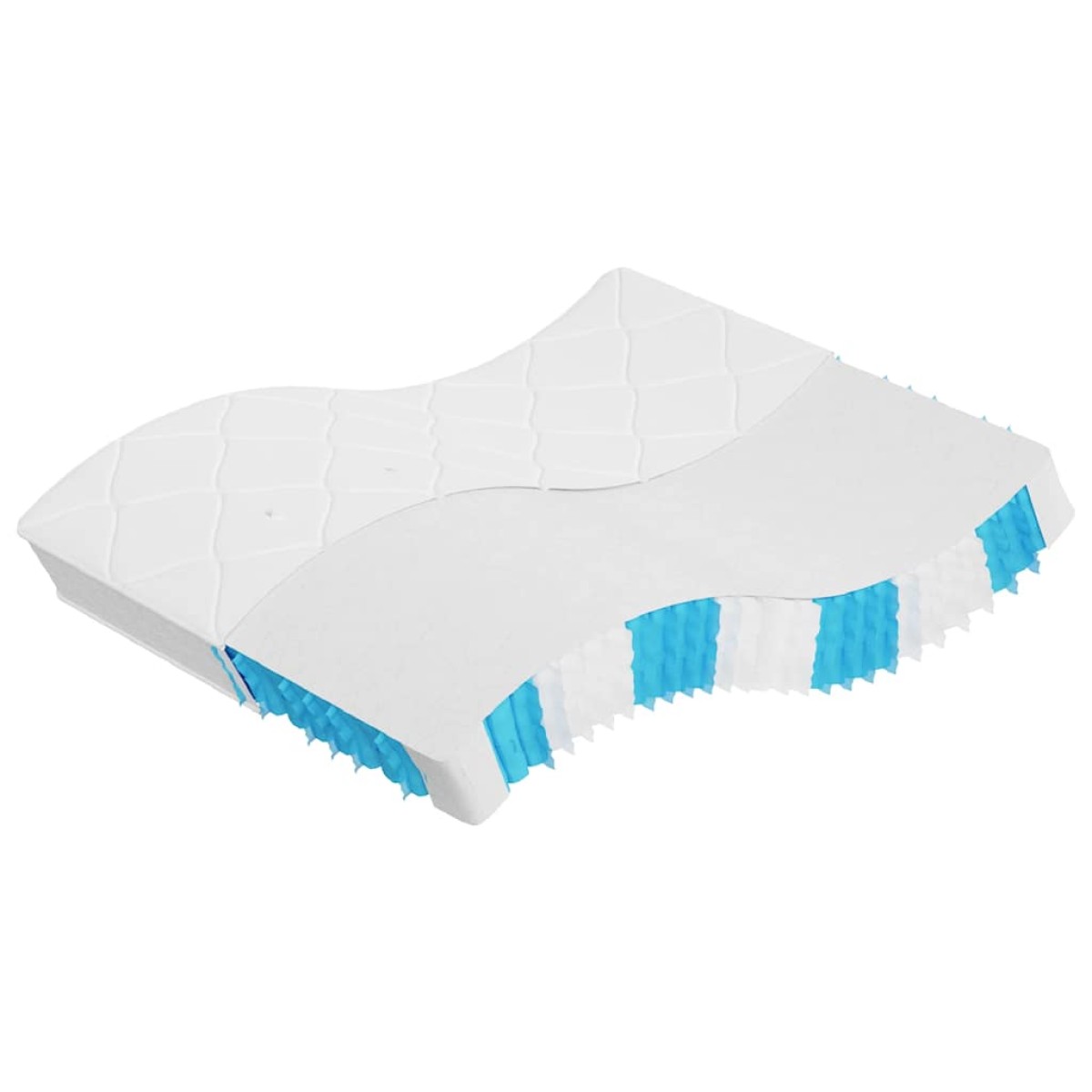 vidaXL Στρώμα με Pocket Springs Μεσαία Σκληρότητα 160 x 200 εκ.