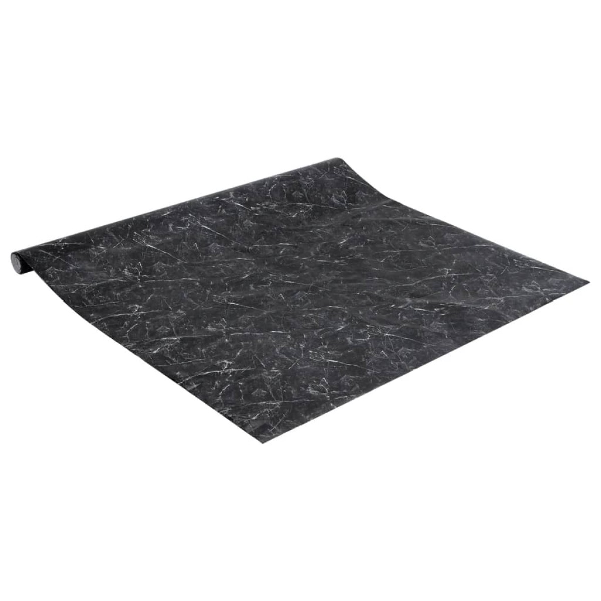 vidaXL Αυτοκόλλητα Επίπλων Μάρμαρο Μαύρο 90 x 500 εκ. από PVC