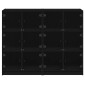 vidaXL Βιβλιοθήκη με Πόρτες Μαύρη 136x37x109 εκ. Επεξ. Ξύλο